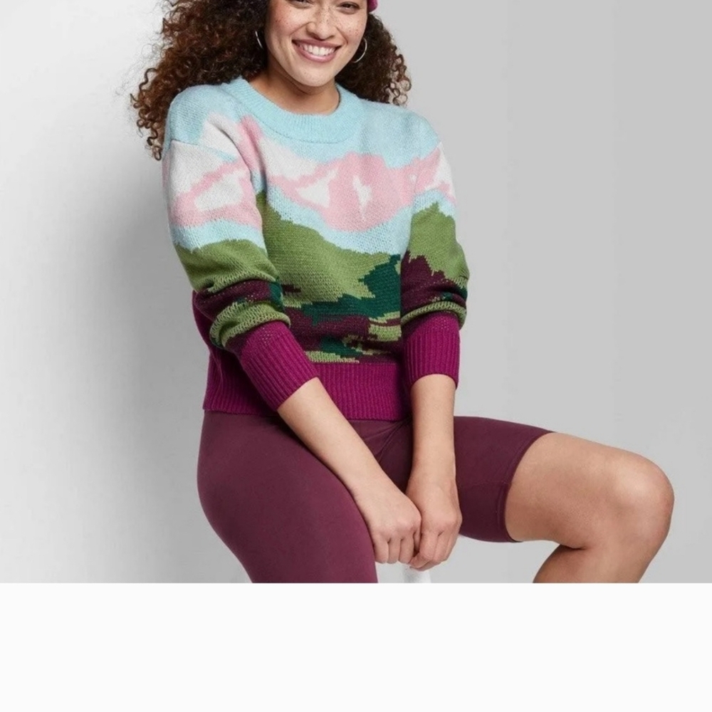 Mountain Scene Sweater